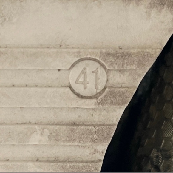 Silent D OHMY Modern Platform Wedge Bootie Sneaker Antique Gold Honeycomb Sz 41 - Picture 12 of 13